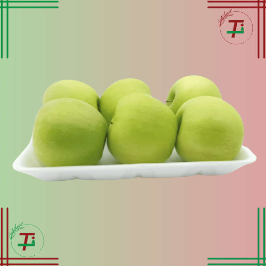 تفاح اخضر صحن