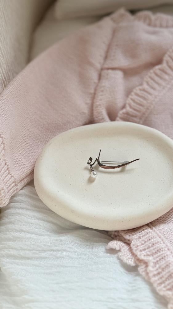 بروش ( ساره ) فضة مع لولو