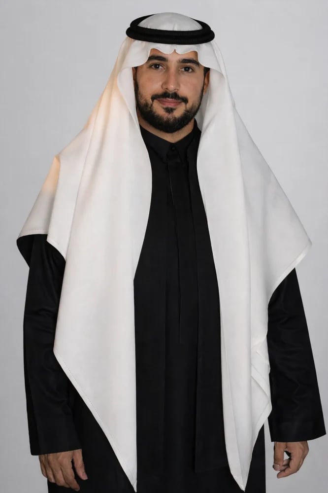 غترة بروجيه شتوي سادة بيج
