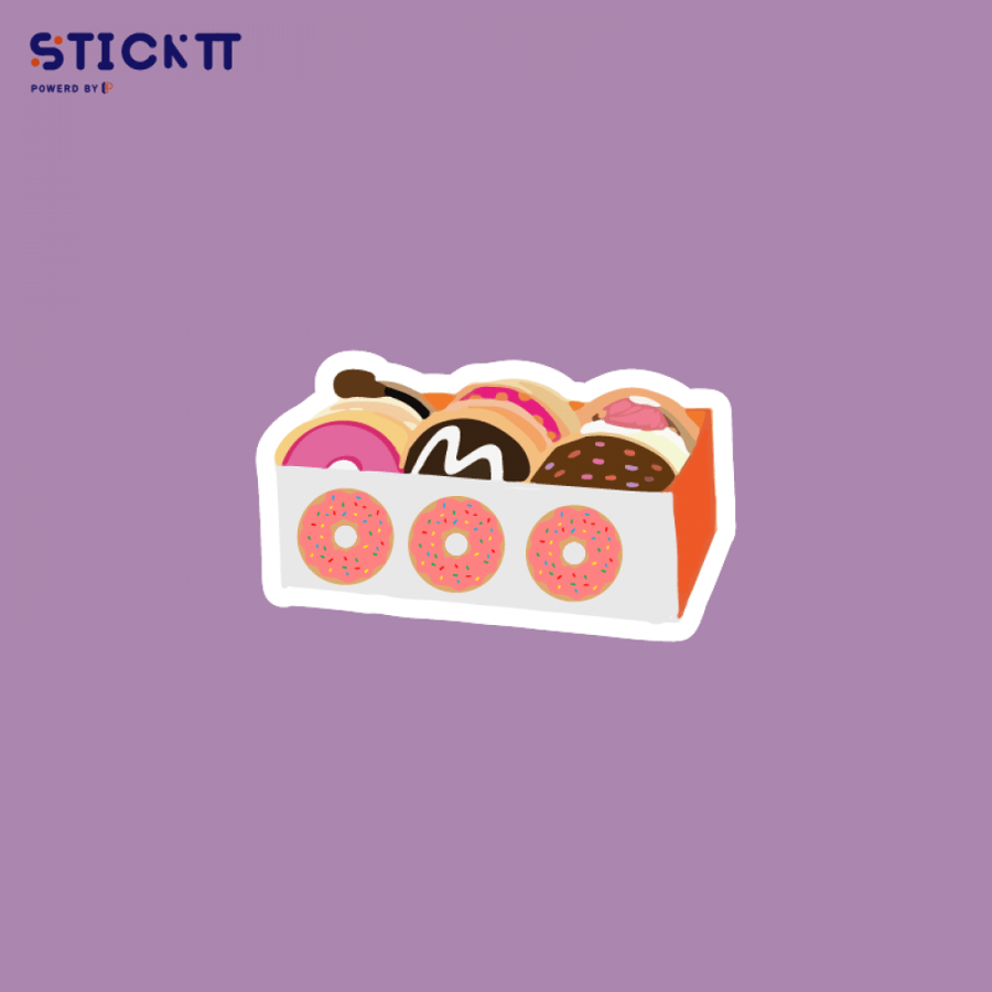 ستيكر -    Donuts box