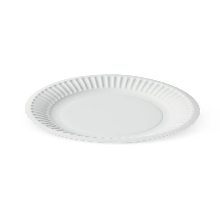 White microwave paper plates, various sizes (100 plates)