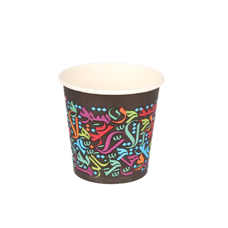 Single Paper Cups 4 oz Assorted Shapes (90 Count)