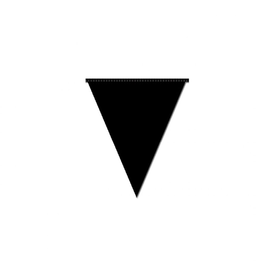 Plain Black Party Decoration Triangle (30pcs)
