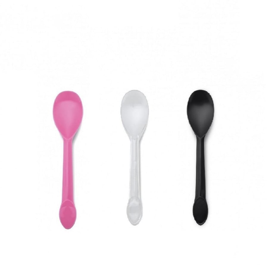 Plastic Spoons 133 ml Assorted Colors (90 Pieces) - VIP