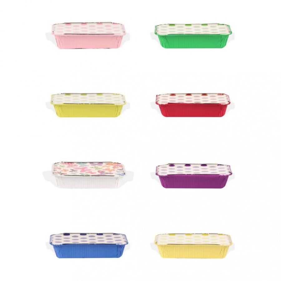 Large tin cans with lids, assorted colors (20 pieces)
