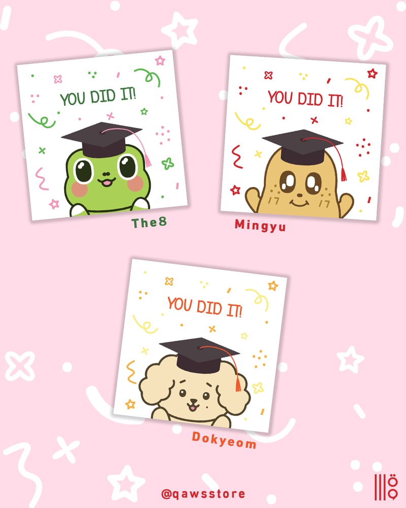 [بطاقة إهداء] تخرج سفنتين |Seventeen Miniteen graduation cards