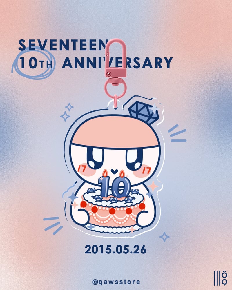 [ميداليه] سلسلة مفاتيح اكريلك سفنتين بونق بونقي | Seventeen Bongbongie keychain