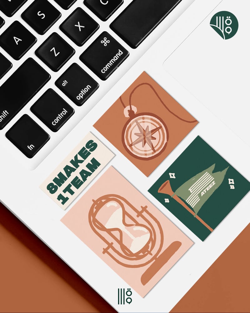 [ورقة ملصقات] ستكر ايتيز | Ateez stickers