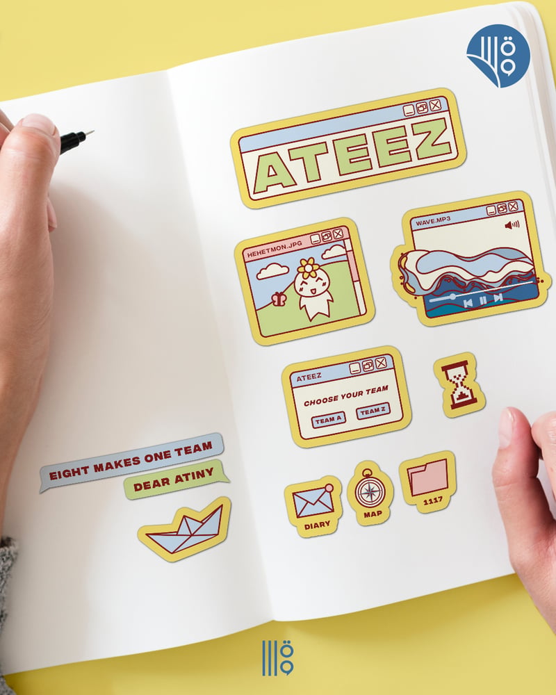 [ملصقات] ايتيز سطح المكتب | Ateez desktop stickers