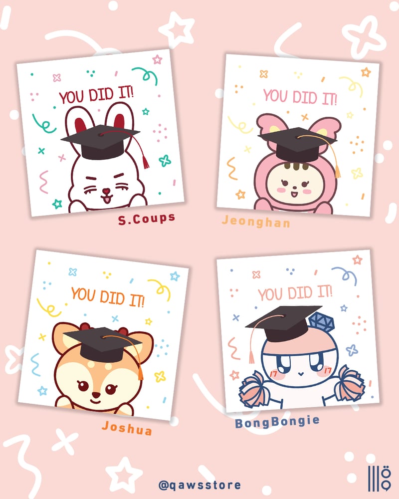 [بطاقة إهداء] تخرج سفنتين |Seventeen Miniteen graduation cards