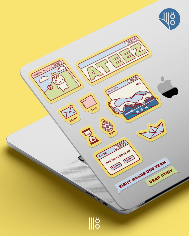 [ملصقات] ايتيز سطح المكتب | Ateez desktop stickers