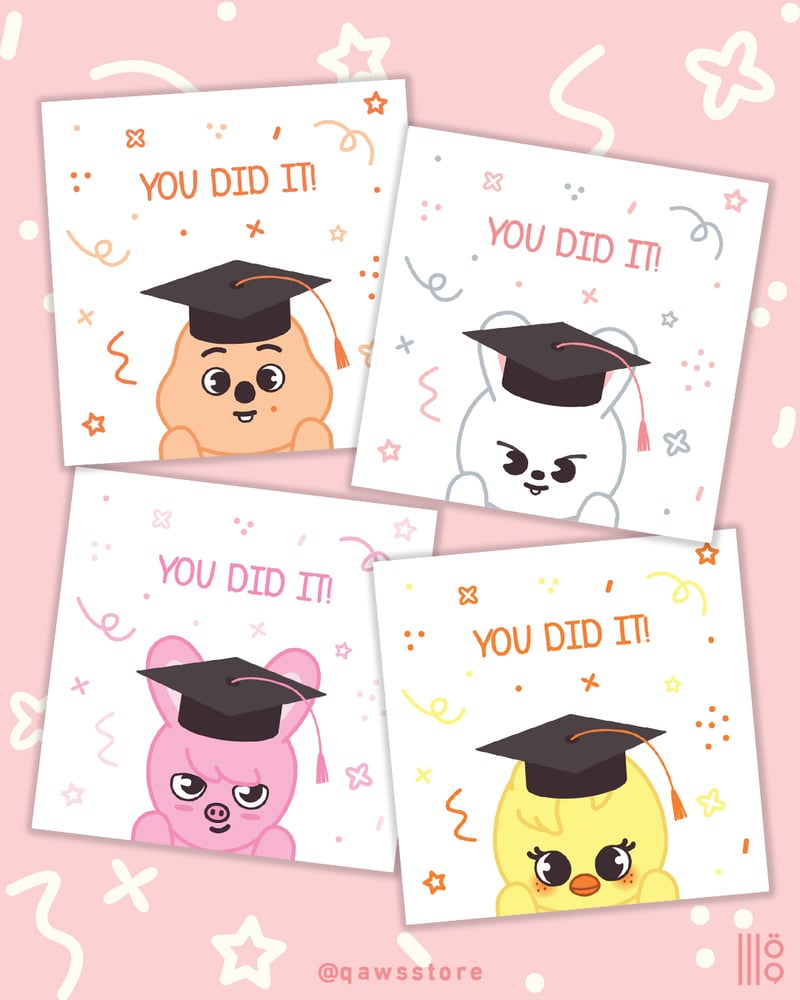 [بطاقة إهداء] تخرج ستراي كيدز |Stray kids SKZOO graduation cards