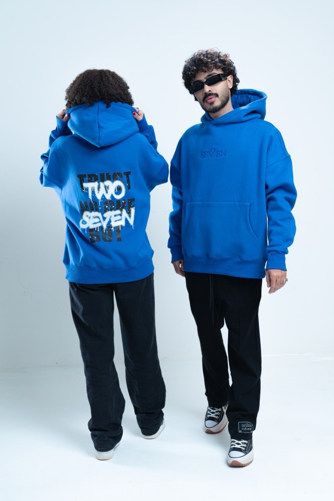 2SEVEN Oversize Hoodie - Blue
