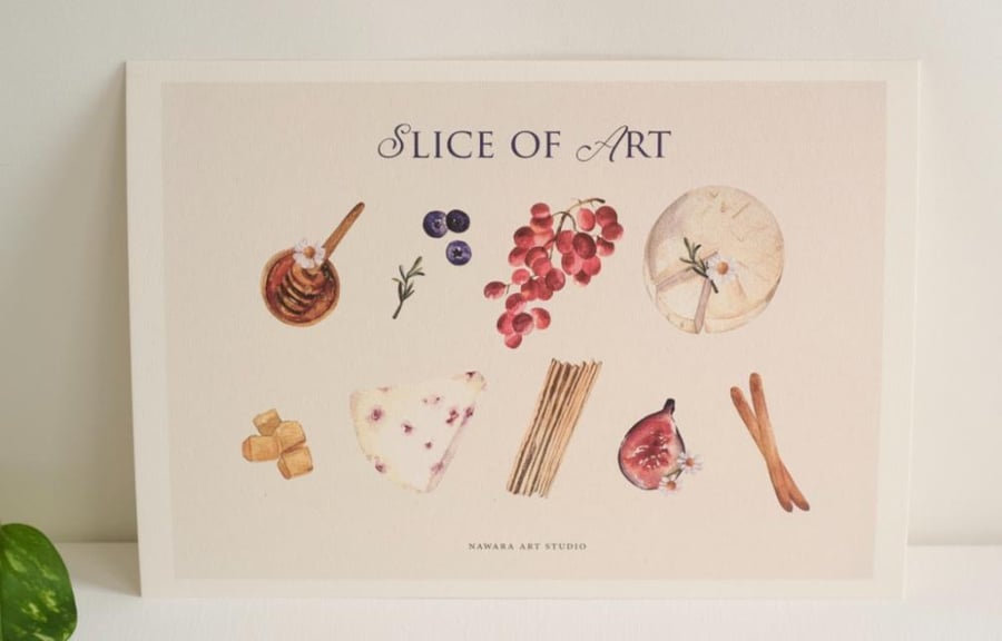 A4 prints - slice of art - مع حدود