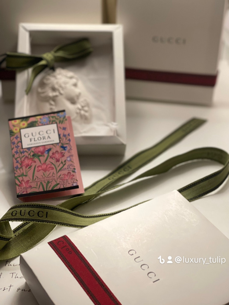 حجر عطري في بوكس قوتشي وعطر قوتشي
