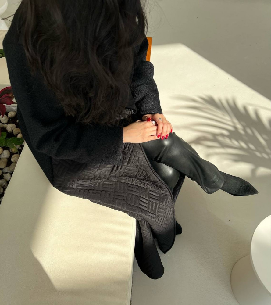 عباية شتوية بتصميم جاكيت