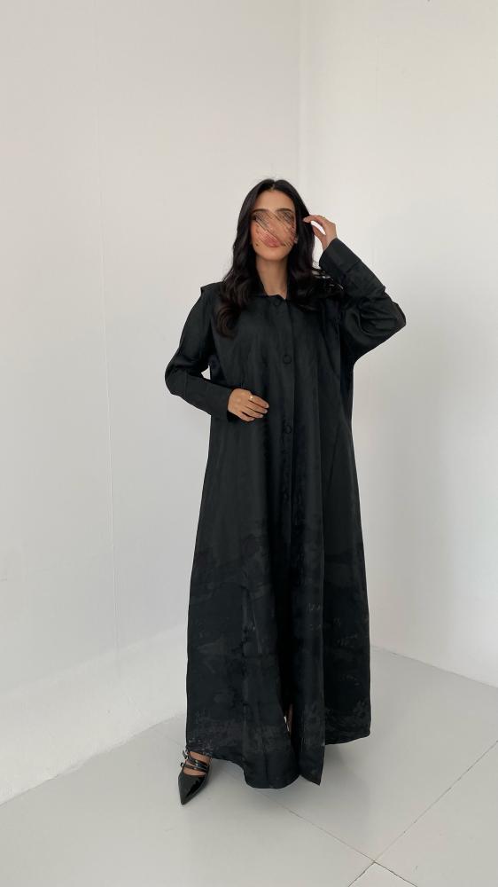 عباية جاكار ياقة أزرار