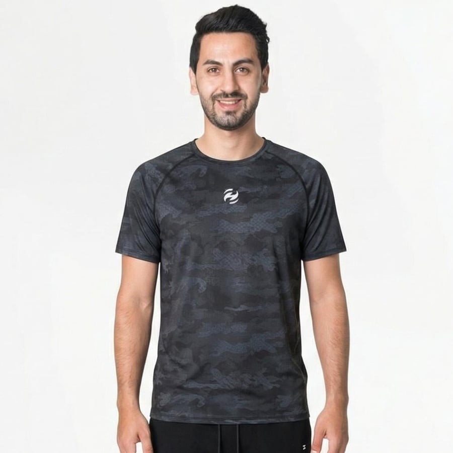 تي شيرت رياضي رجالي – Camouflage