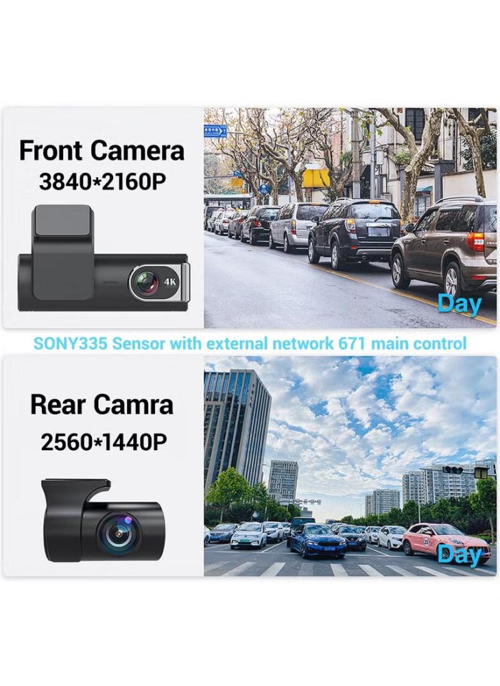 DASHCAM (GSTA7) 2 CAM + WIFI + GPS + 4K