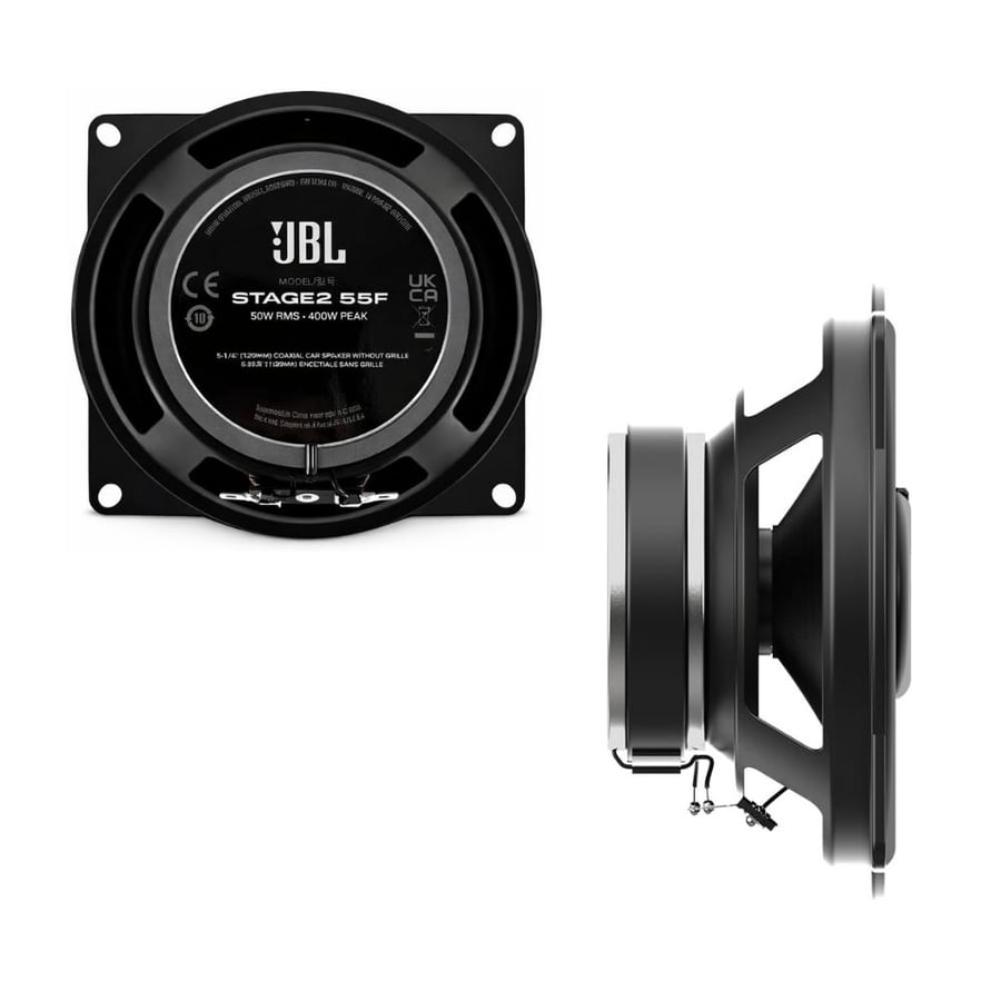 طقم سماعات سيارة JBL Stage2 55F - مقاس 5.25 بوصة بقدرة 400 واط (بدون شبك)