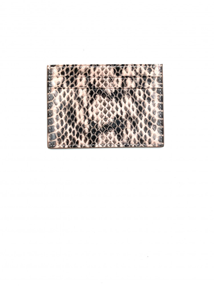 PINK/BLACK SNAKE CARD HOLDER