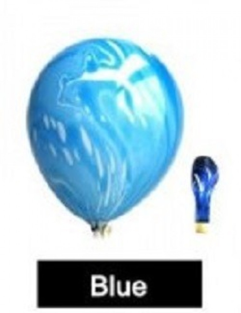 بالون ماربل مقاس 12 انش لون  ازرق - Blue - SM12B