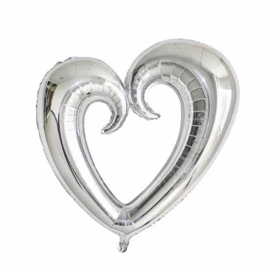 قلب سادة مفتوح مقاس 40 انش لون فضي - HHH40S - Silver