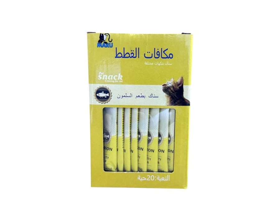 مارو مكافات للقطط بنكهة السلمون 20 * 15 جرام