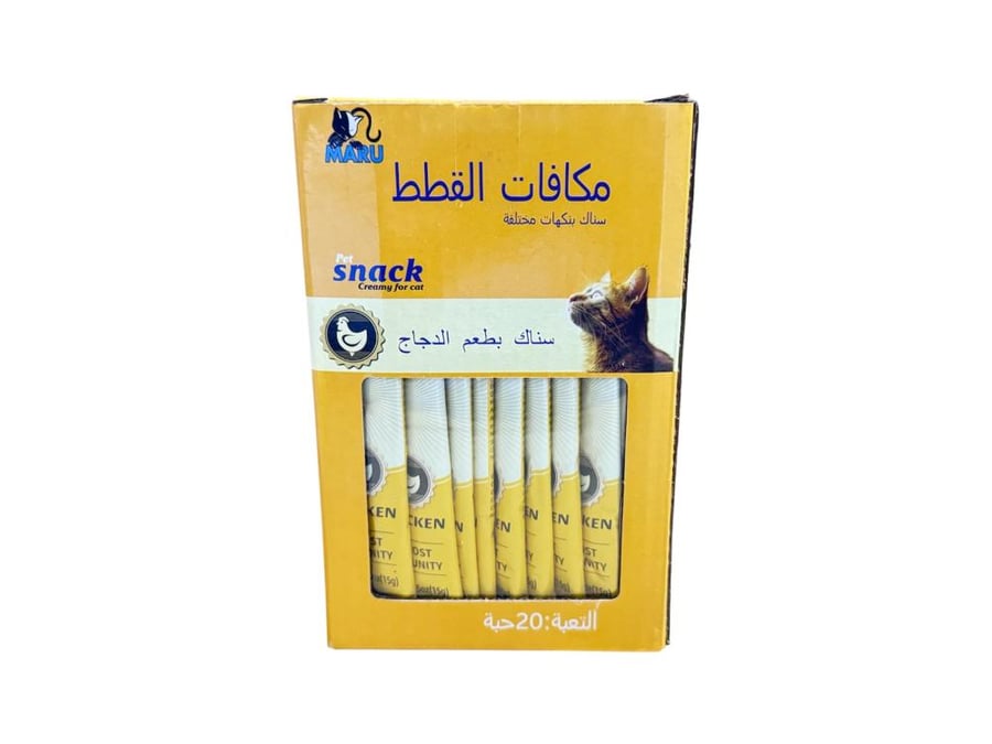 مارو مكافات للقطط بنكهة الدجاج 20 * 15 جرام