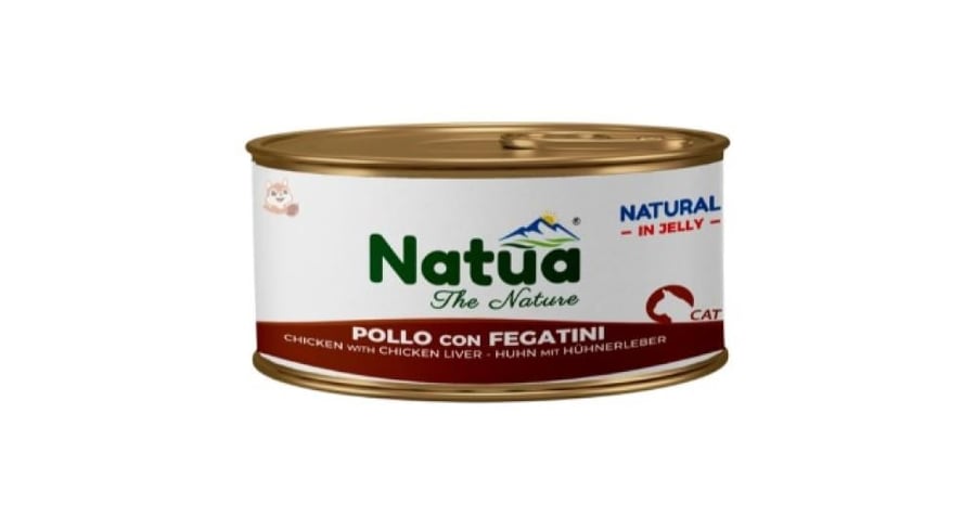 Natto canned cats with chicken flavor with chicken liver in jelly 85 grams