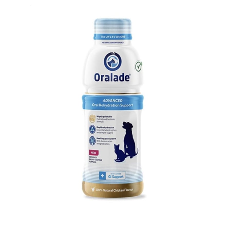 اوراليد جي اي محلول لمعالجة الجفاف عند الكلاب والقطط بنكهة بالدجاج 500ml