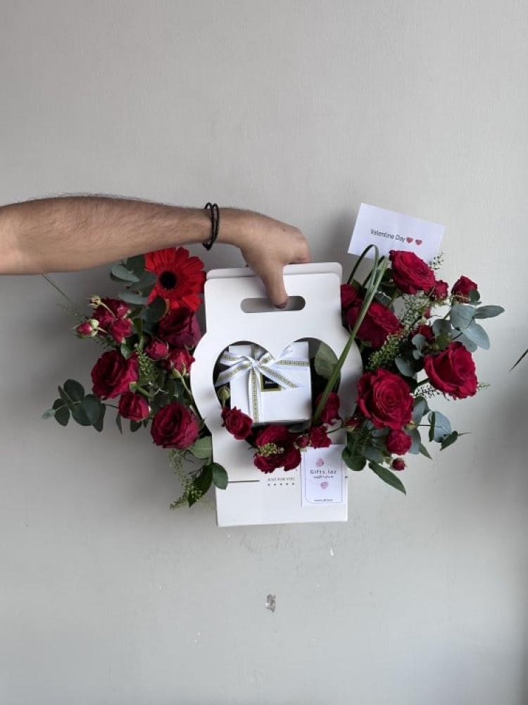 تنسيق قلب شوكلت باتشي | Patchi chocolate heart arrangement