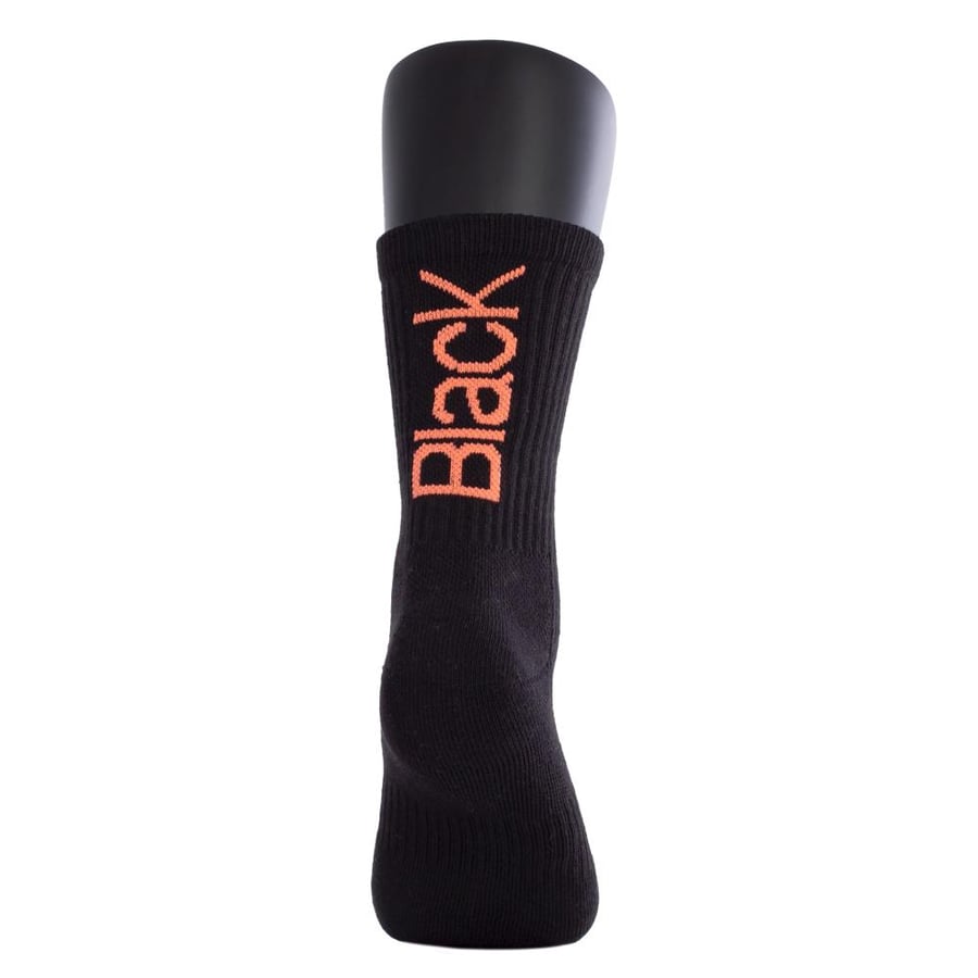 LONG PRO SOCKS BLACK-CORAL