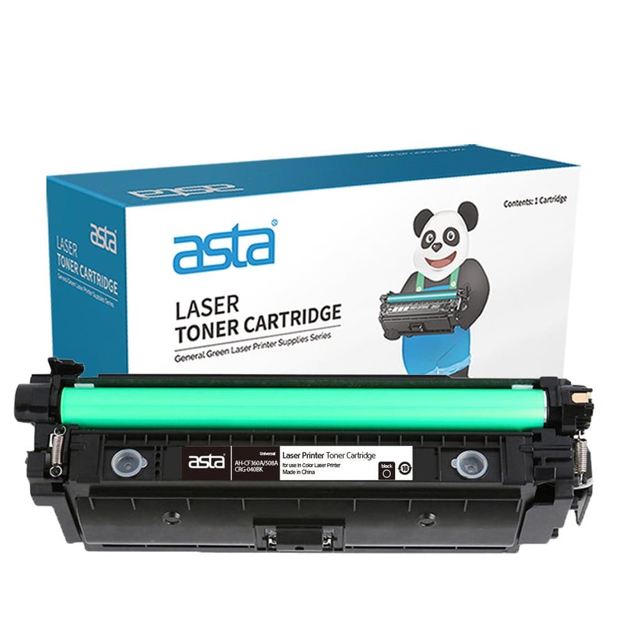طقم خراطيش حبر ASTA 508A CF360A CF361A CF362A CF363A وCRG-040 ملونة متوافقة مع طابعات HP وCanon