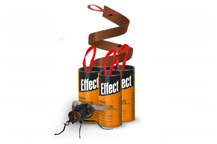 أشرطة لاصقة إفكت Effect للحشرات الطائرة (4 أشرطة لاصقة) عالية الجودة