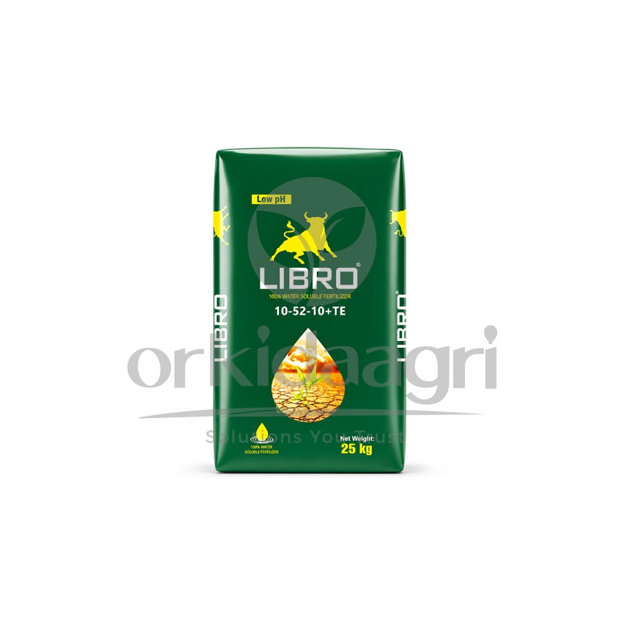 Libro 10-52-10 + Micronutrients (TE) Soluble Acid Fertilizer, High Phosphorus, Low pH, 25 kg