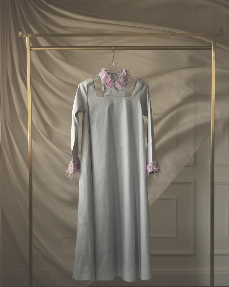 grey bead dress