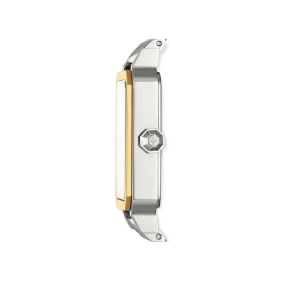 ساعة نسائية بتصميم هندسي الشكل من ماركة توري