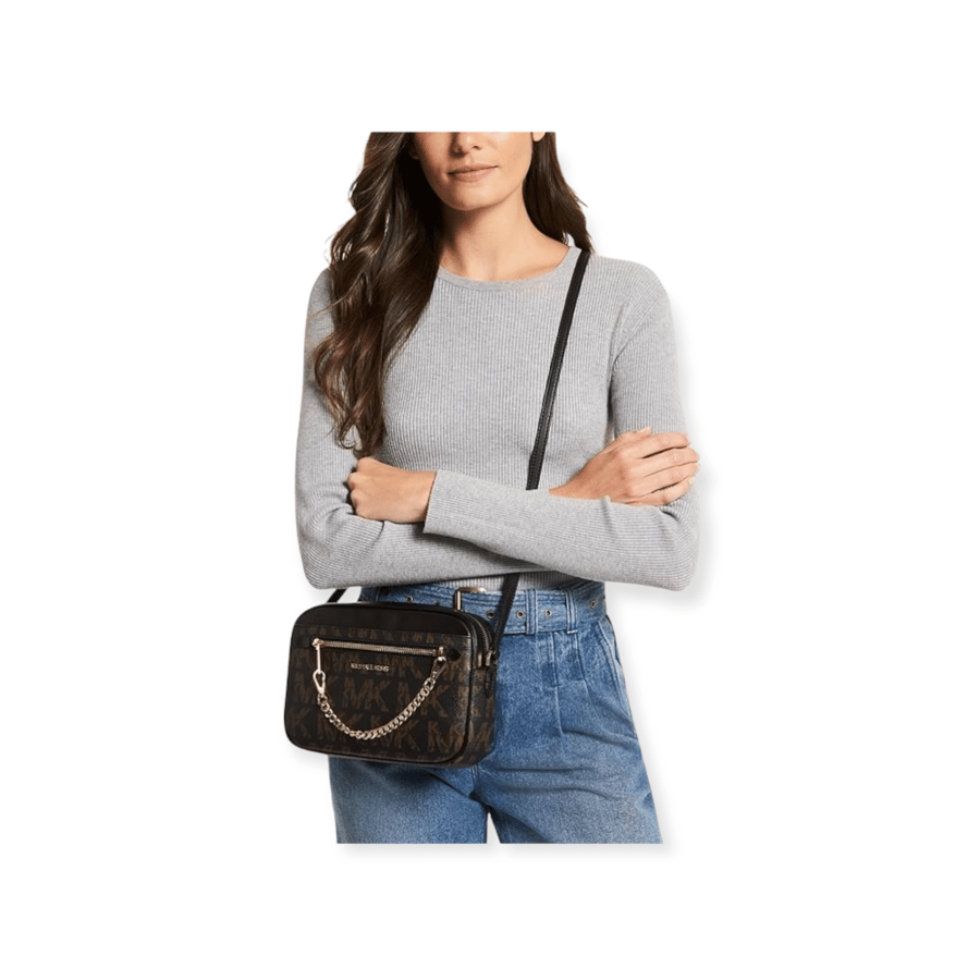 شنط michael kors عملية للاستخدام اليومي لون بني ب أسود