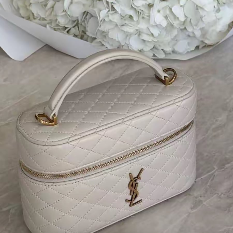 Saint Laurent YSL Vanity Bag – Burgund