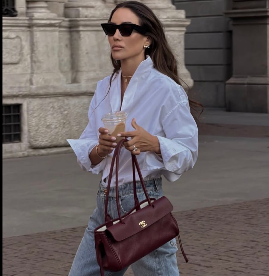 Burgundy Shoulder Bag