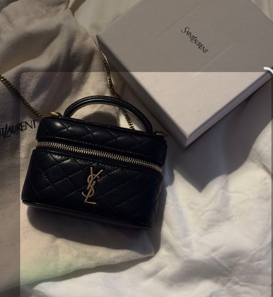 Saint Laurent YSL Vanity Bag – Burgund