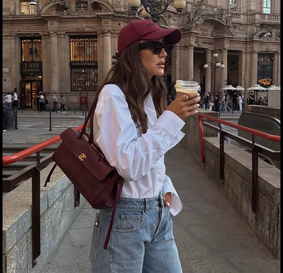 Burgundy Shoulder Bag