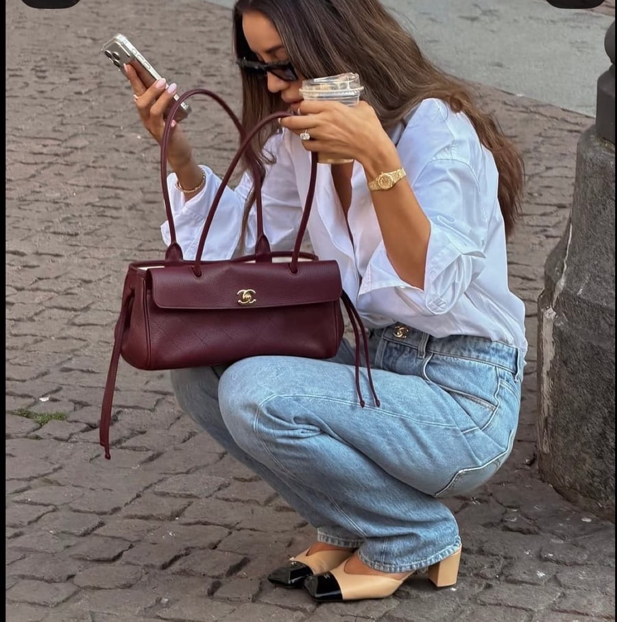 Burgundy Shoulder Bag