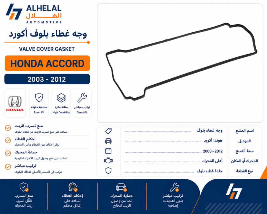 وجه غطاء بلوف اكورد 2003 - 2012