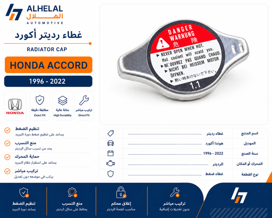 غطاء رديتر اكورد 96 - 2022