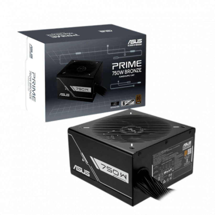 مزود طاقة ASUS Prime بقدرة 750 واط – شهادة Bronze لون أسود