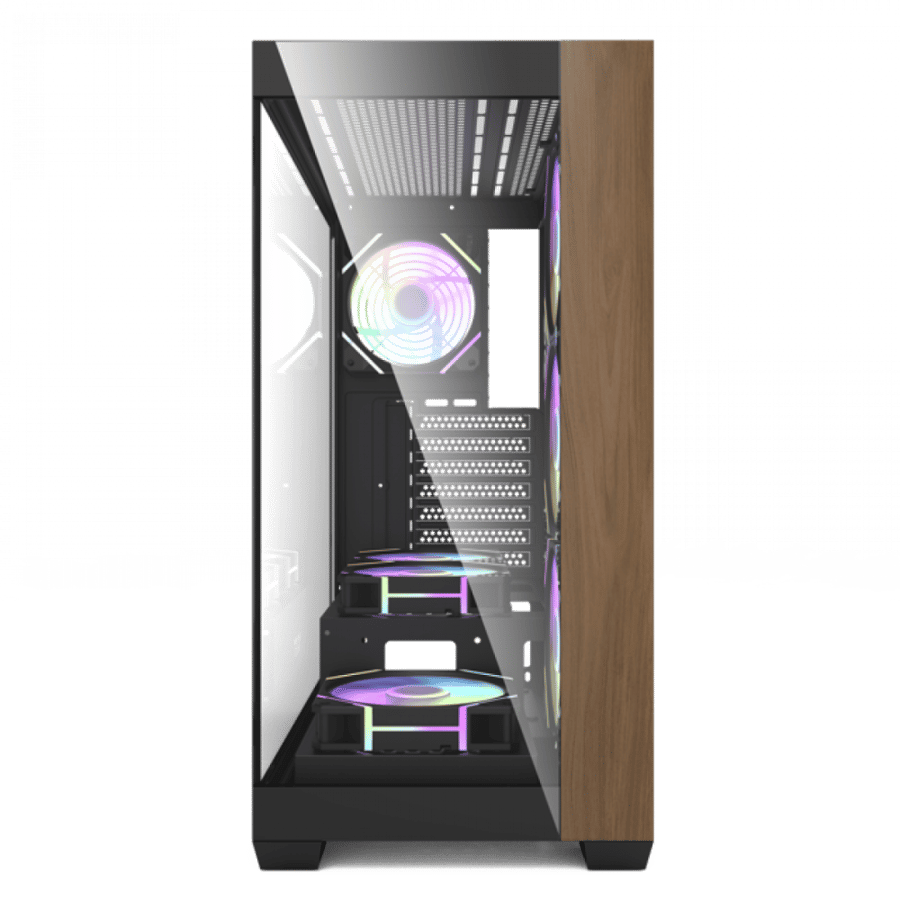 GameOne Phantom X7 Gaming Case - كيس قيمنق جيم ون فانتوم X7 بـ 7 مراوح ARGB - أسود
