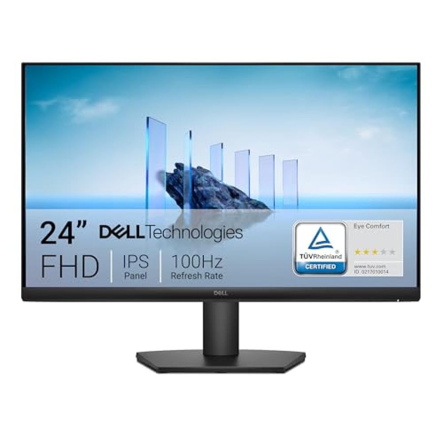 Dell 24" FHD IPS Monitor 144Hz Eye Comfort - شاشة ديل 24 بوصة IPS بتردد 100 هرتز وحماية العين