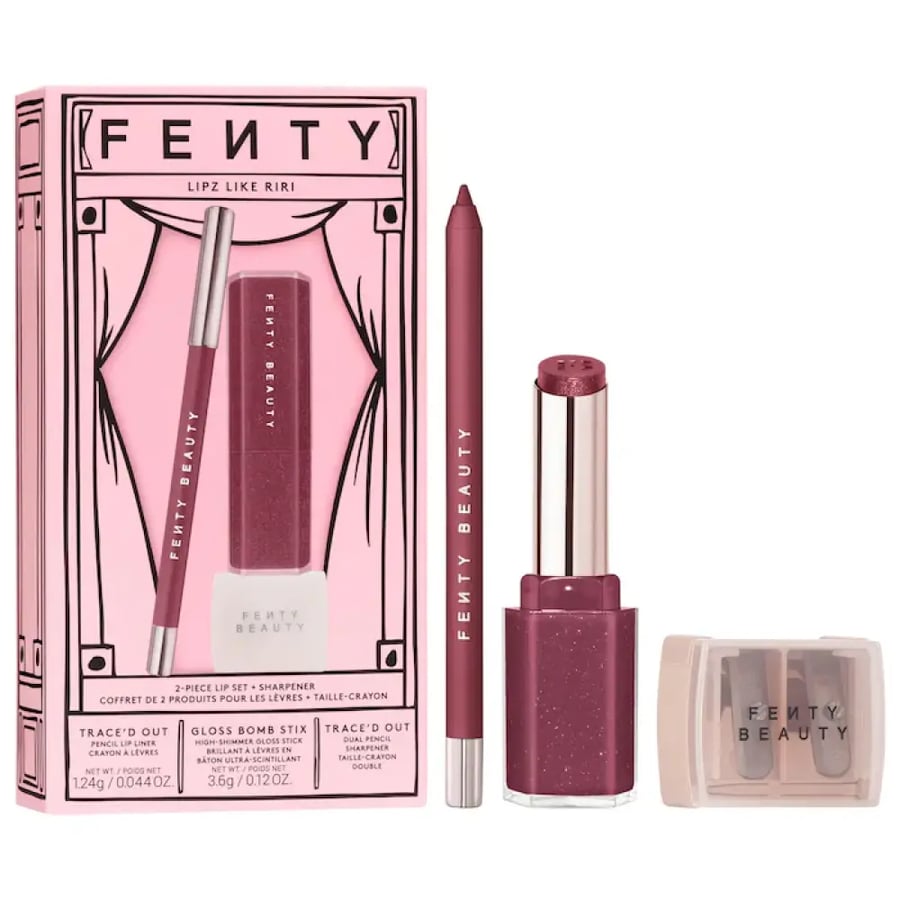 Fenty Beauty by Rihanna  Lipz Like Riri 2-Piece Lip + Sharpener Makeup Gift Set